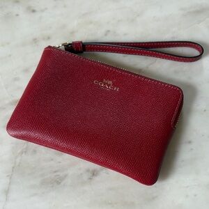 Coach Cherry Red Wristlet